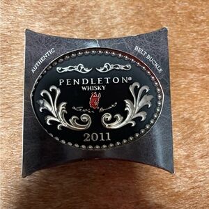 Pendleton Black and Silver Belt Buckle